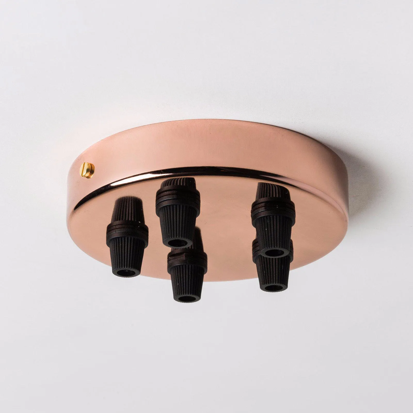 Copper 100mm Ceiling Rose - All Outlet Options