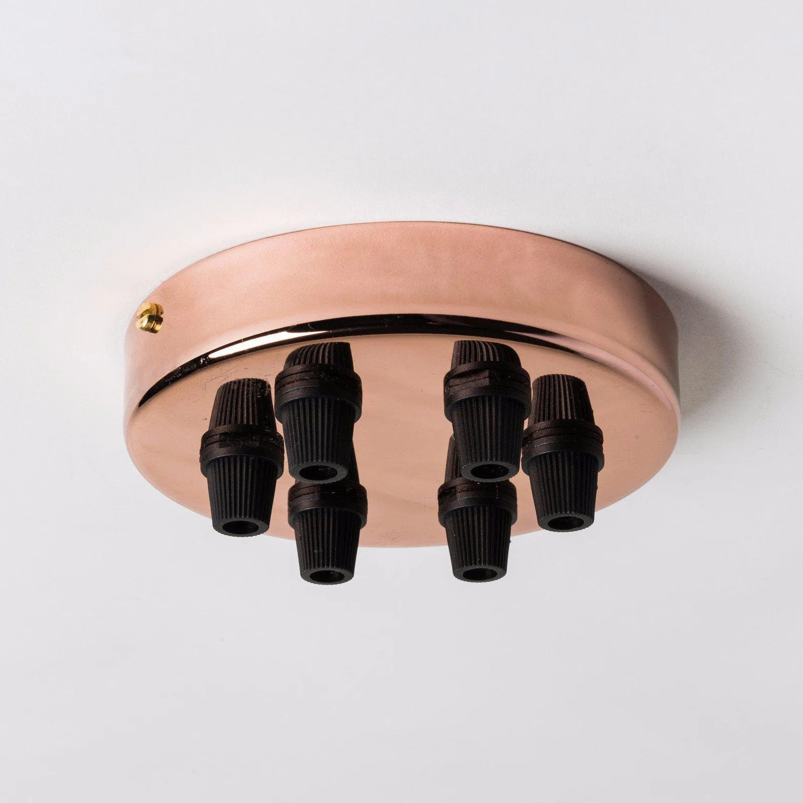 Copper 100mm Ceiling Rose - All Outlet Options