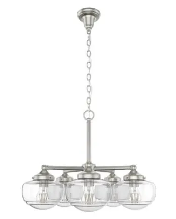 Creek Brushed Nickel Chandelier