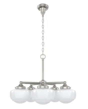 Creek Brushed Nickel Chandelier