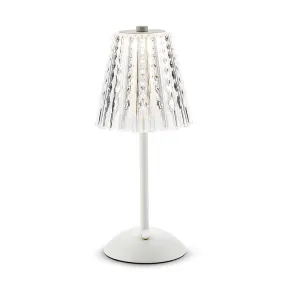 Crystal Shade LED Table Light - White