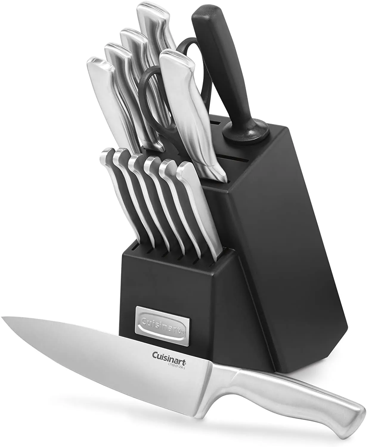 Cuisinart 15 Piece Hollow Handle Block Set Stainless Steel/Black