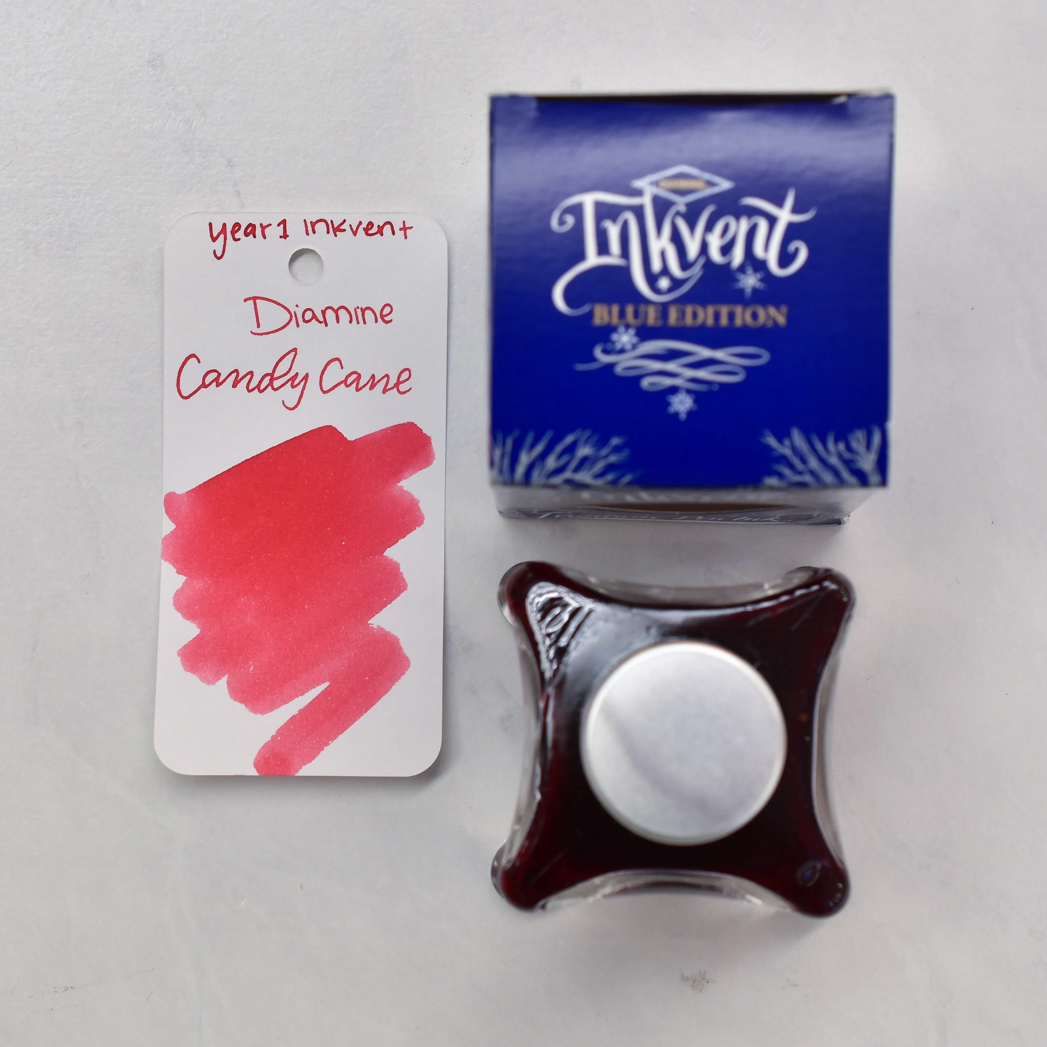 Diamine Inkvent Year 1 Candy Cane Ink Bottle