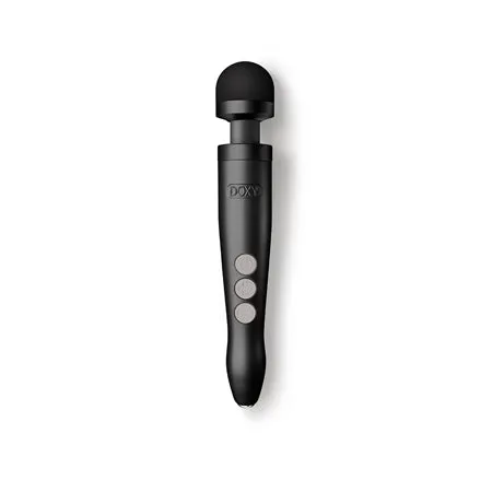 Doxy Die Cast 3R Rechargeable Compact Wand Vibrator Matte Black