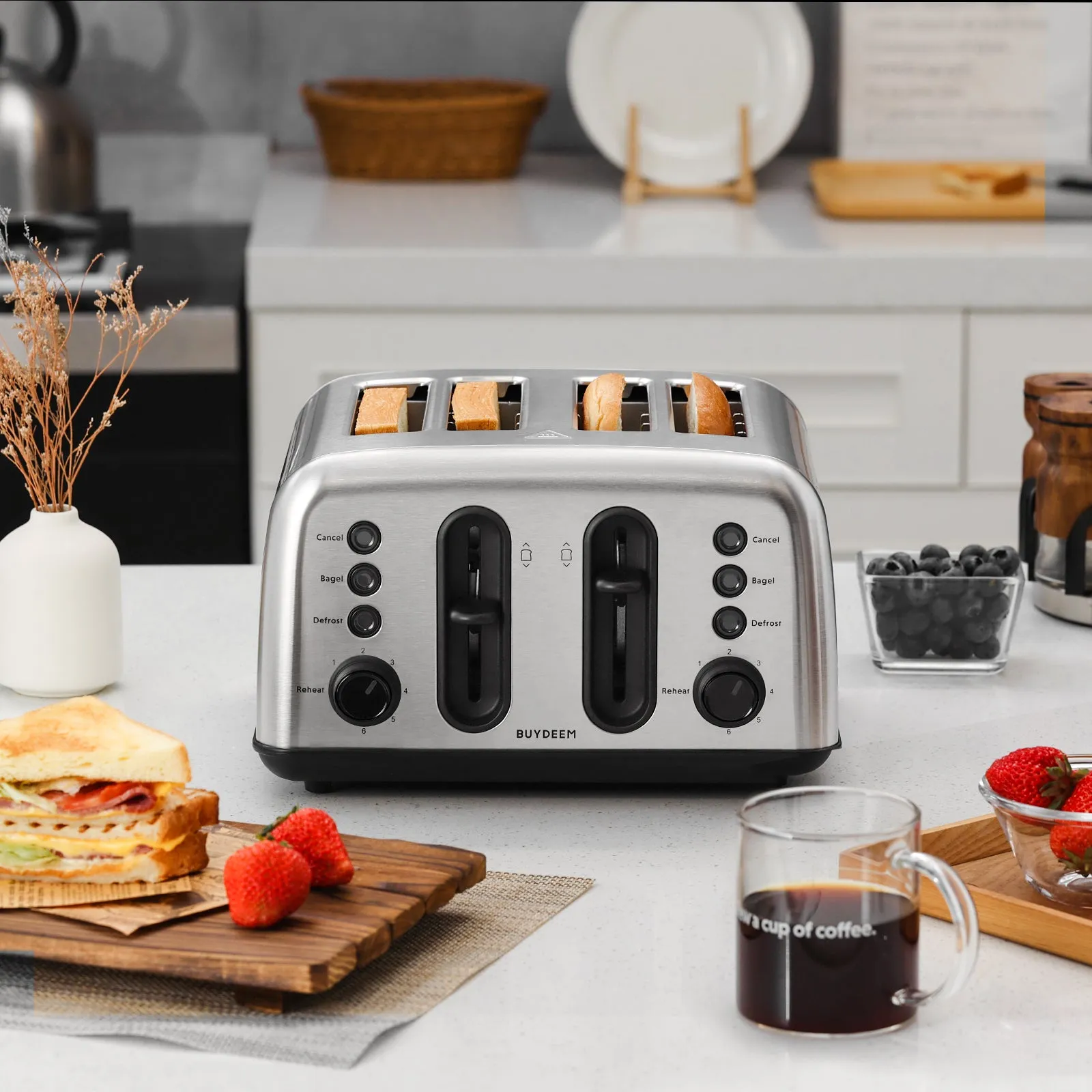 DT440 4-Slice Toaster with Coffee Dripper Set - Bundle Offer