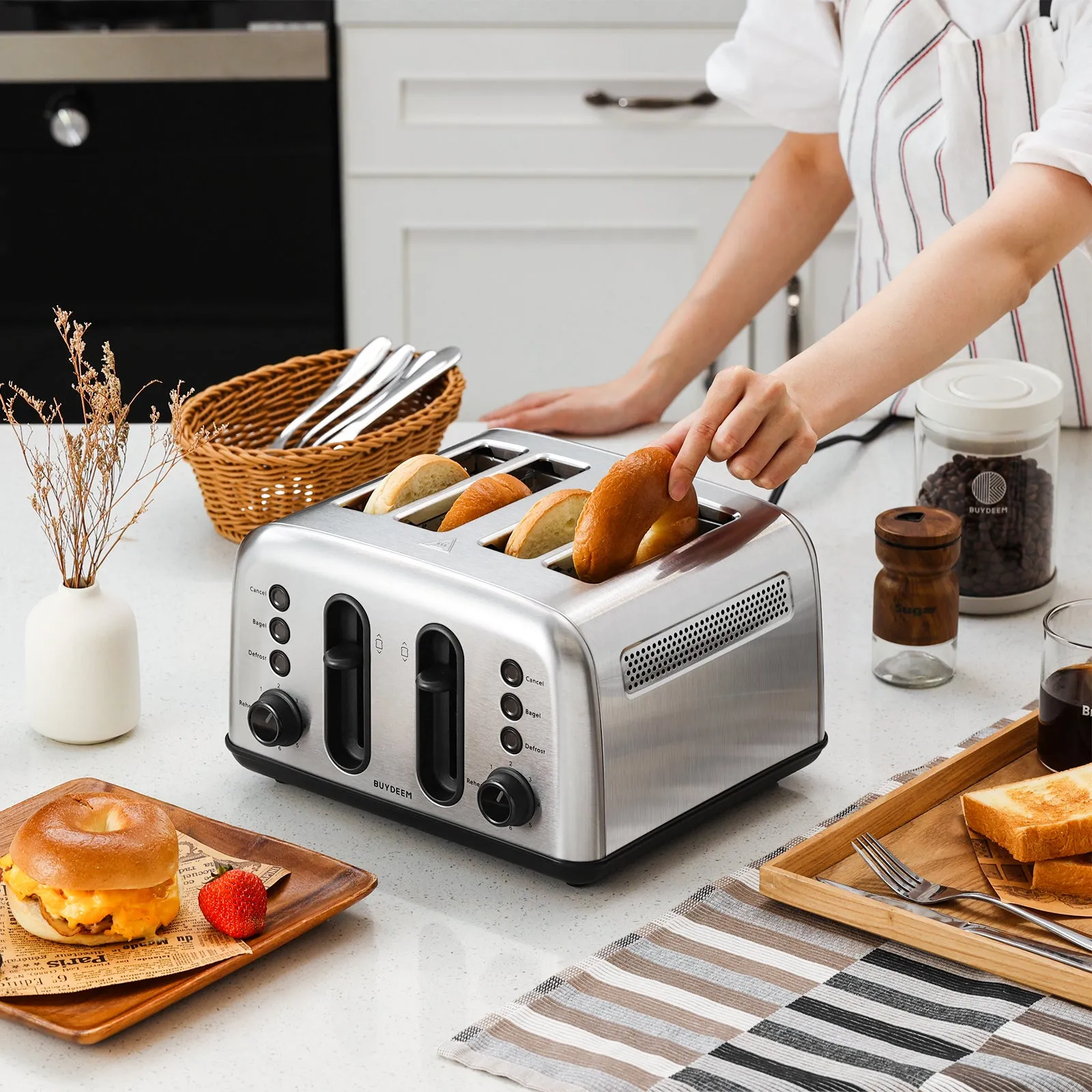 DT440 4-Slice Toaster with Coffee Dripper Set - Bundle Offer