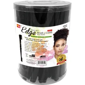 EDGE BRUSH & COMB JAR 72 PCS (BLACK)