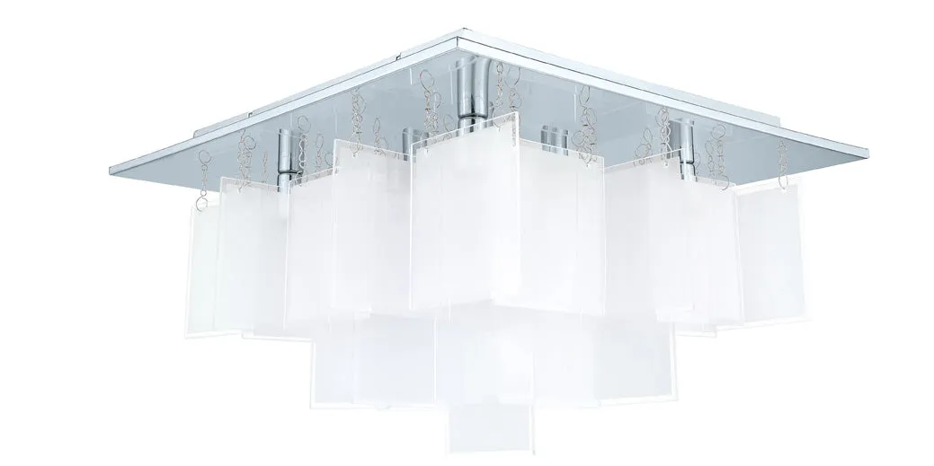 Eight Light Ceiling Mount from the Condrata 1 Collection in Chrome Finish by Eglo USA