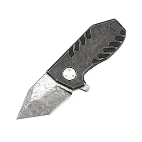 EK28 Damascus Limited Mini Folding Knife