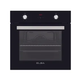 Elba 60cm Black Multifunction Electric Oven With Glass Finish - T60-5