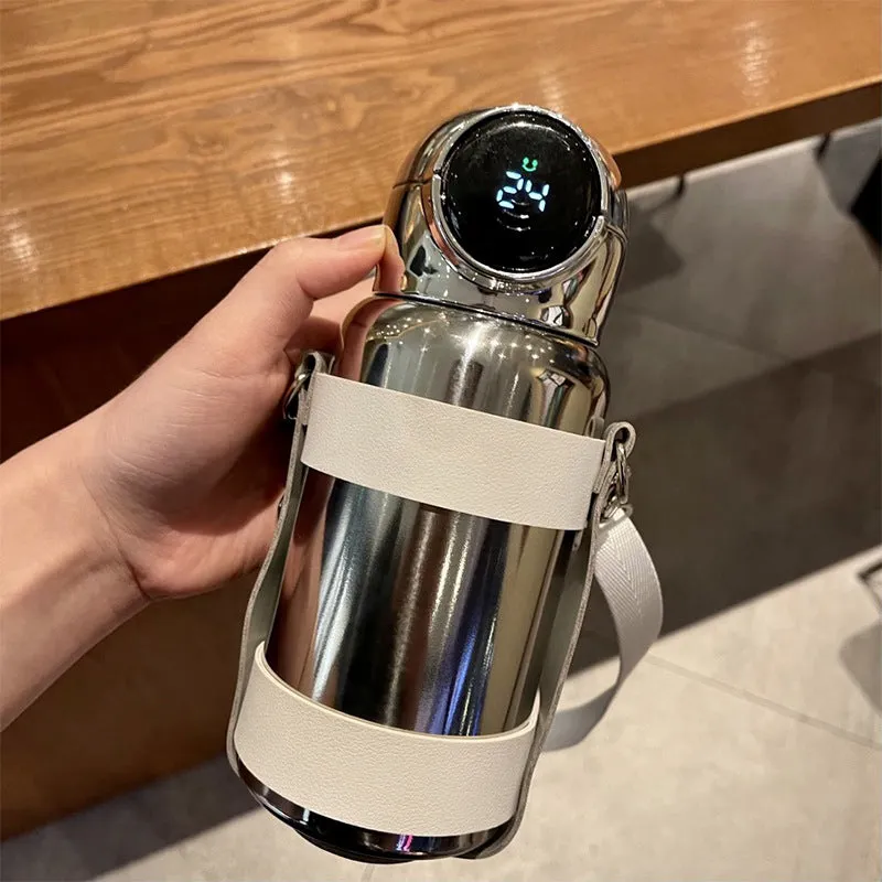 Electroplated stainless steel intelligent vacuum flask