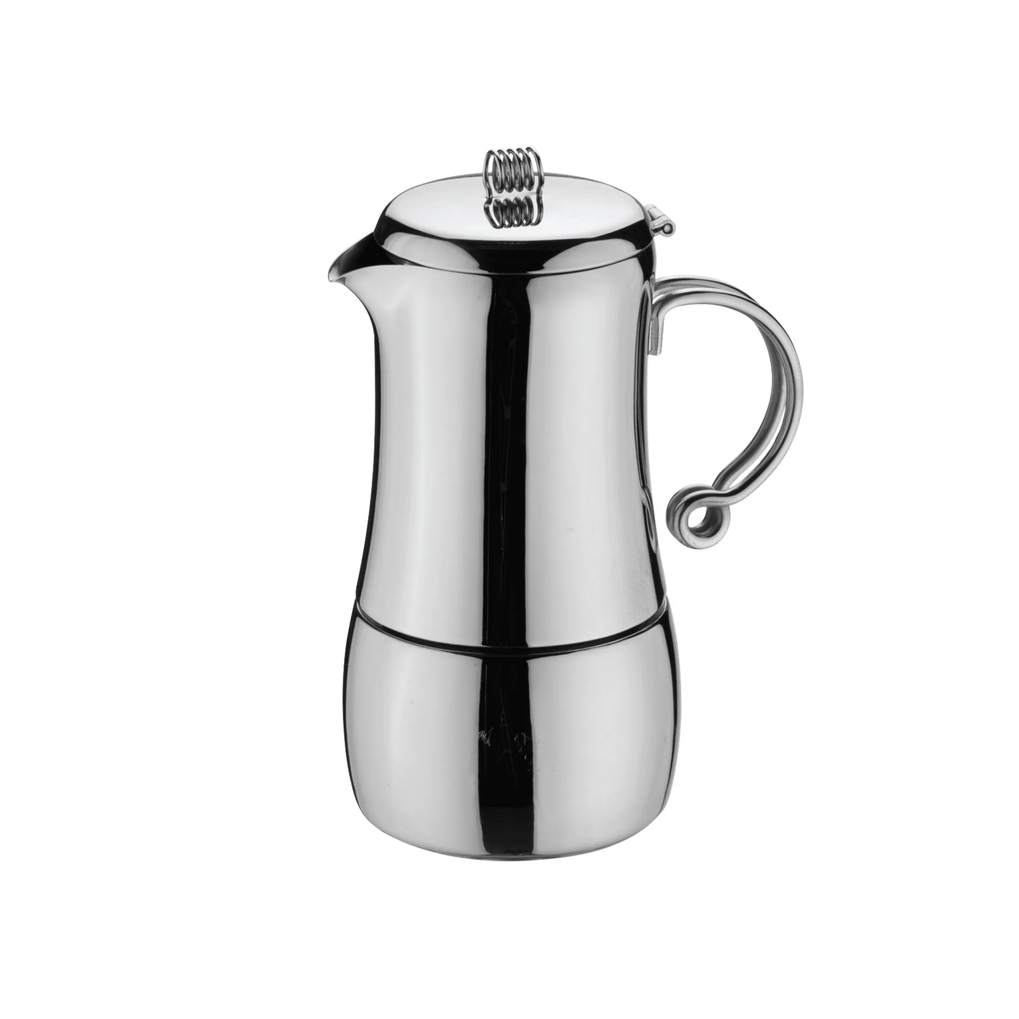 Elements 4 Cup Espresso Maker, Mirror Finish