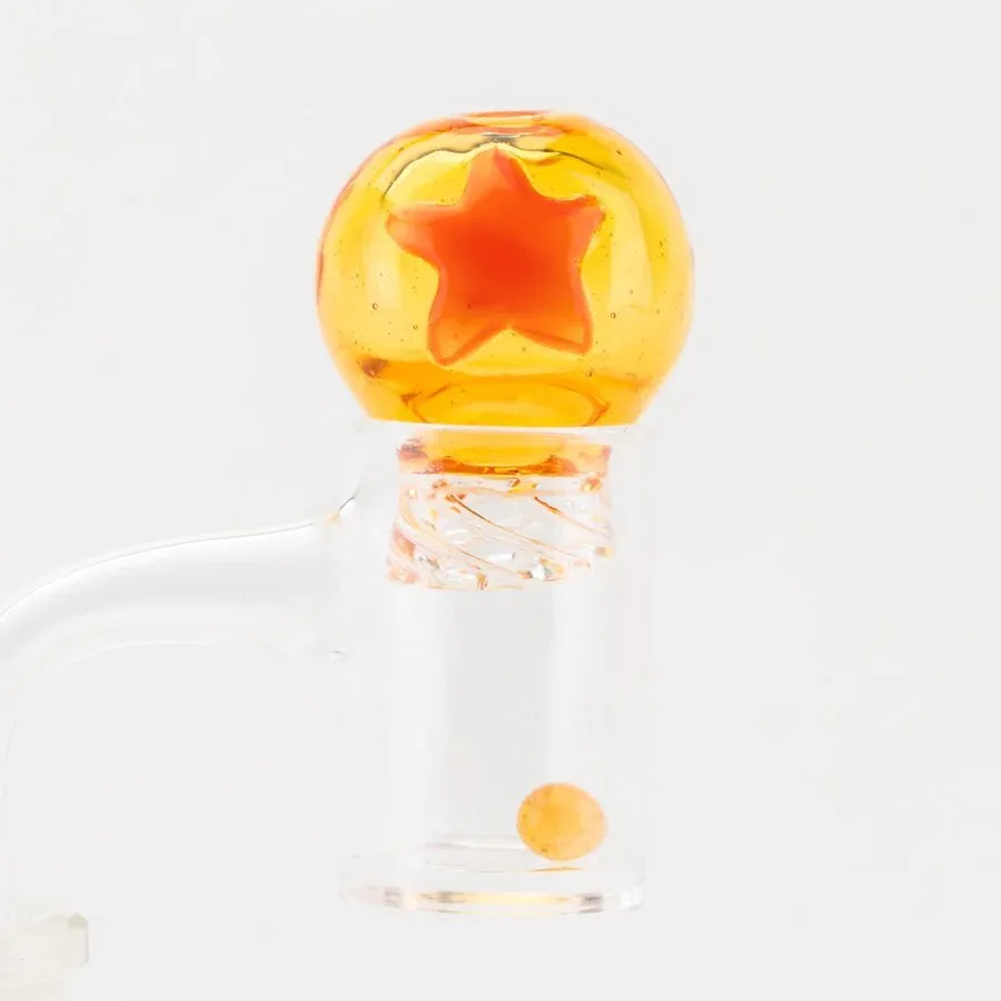 Empire Glassworks Dragon Sphere Spinner Carb Cap with Terp Pearl