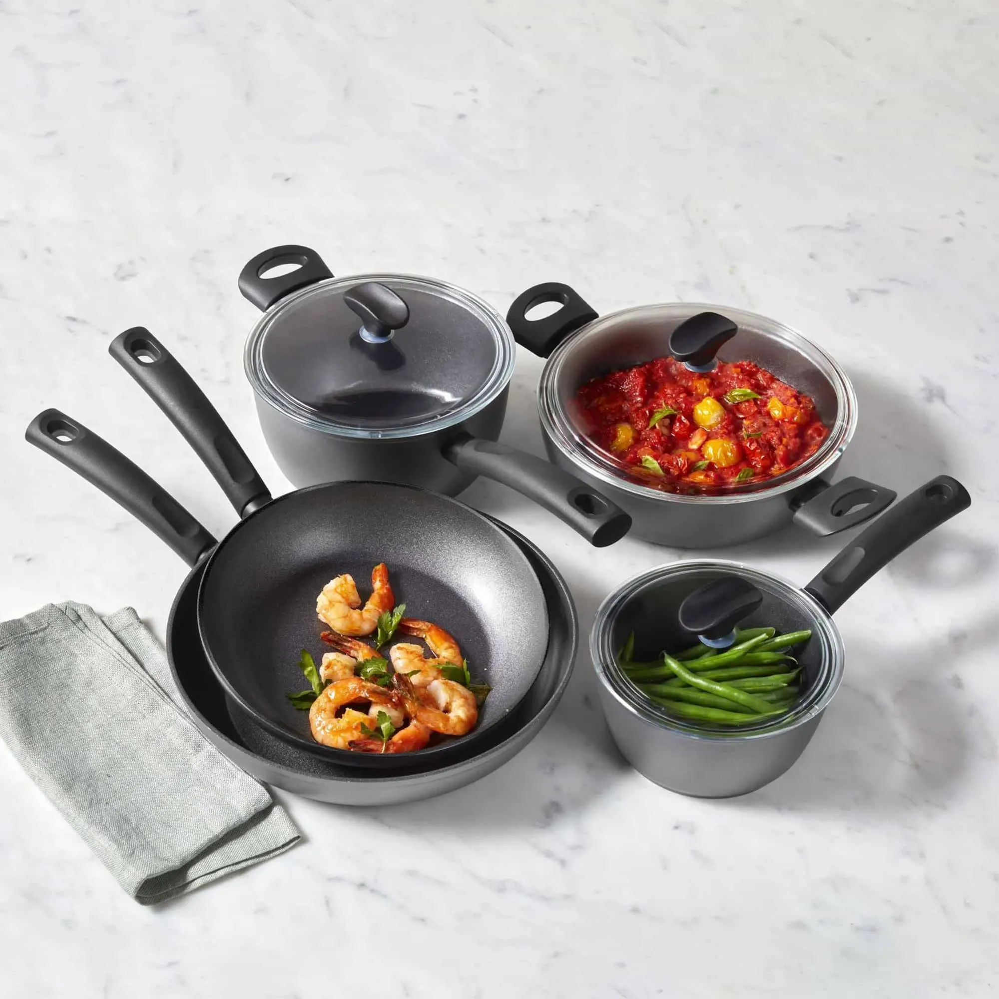 Essteele Per Benessere Ceramic 5 Piece Cookware Set