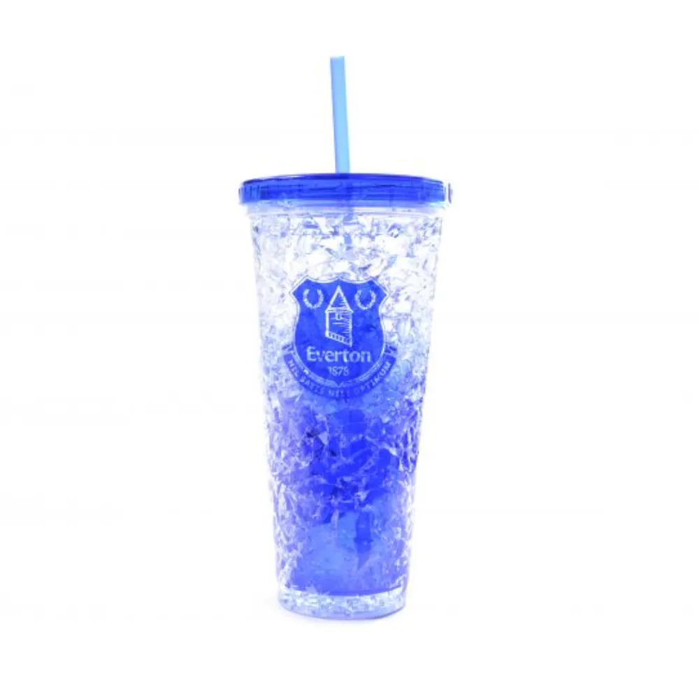 Everton Official 600ml Freezer Straw Cup