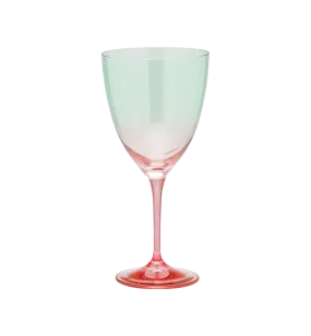 Faded Green Wine Glass