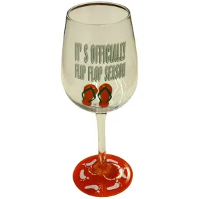 Flip Flop Wine Glass