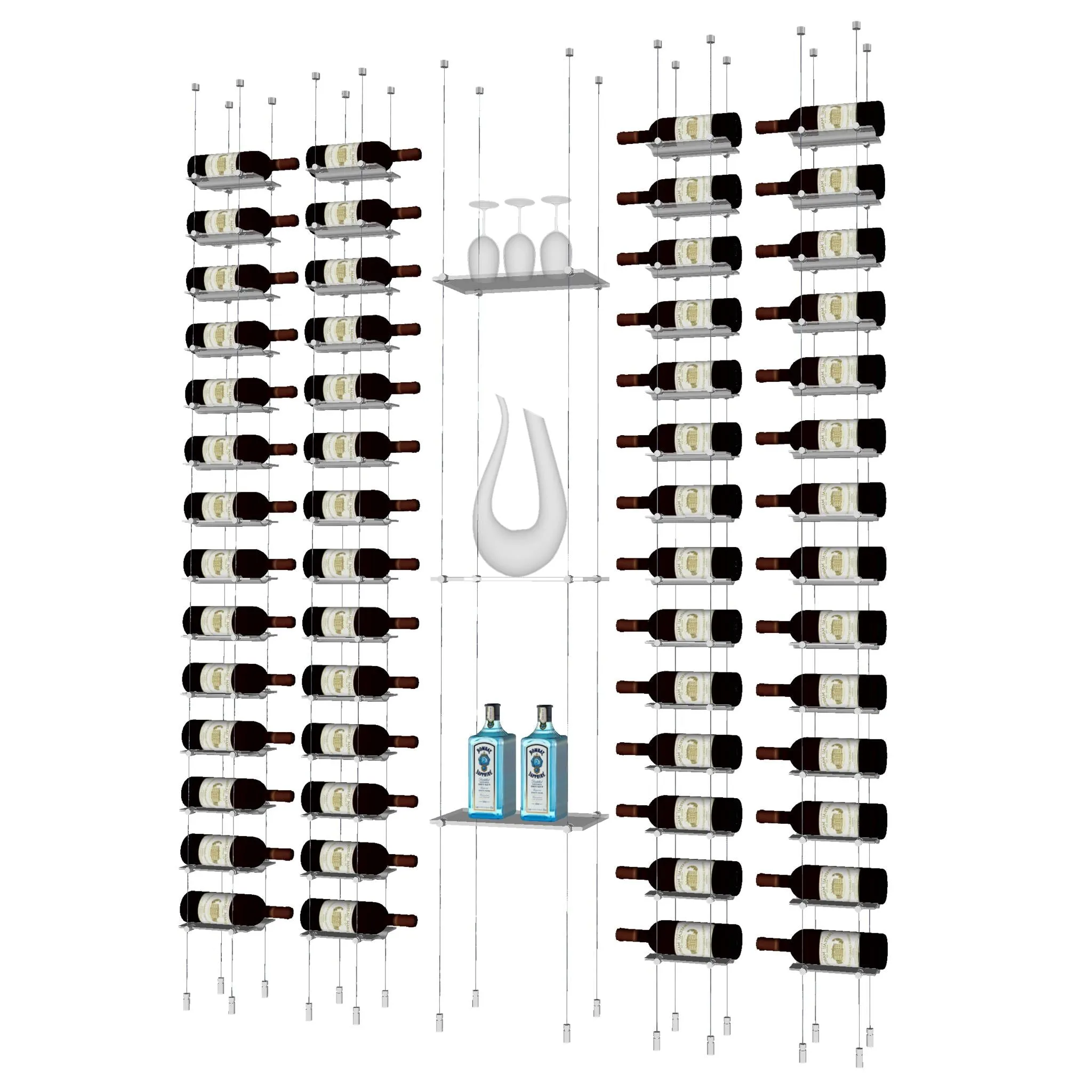 Float Glass Shelving Unit