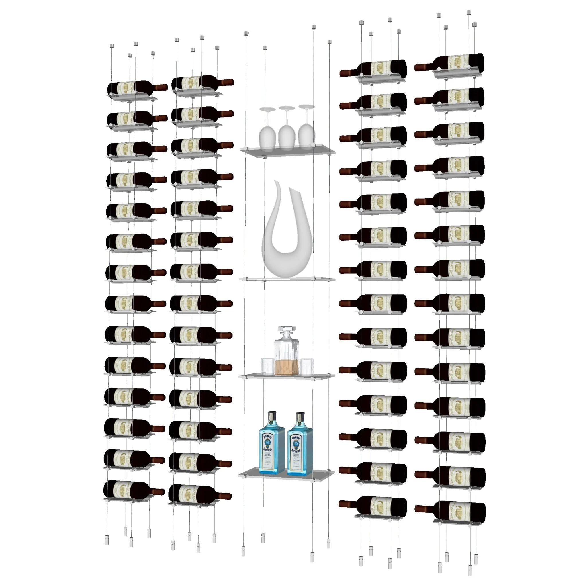 Float Glass Shelving Unit