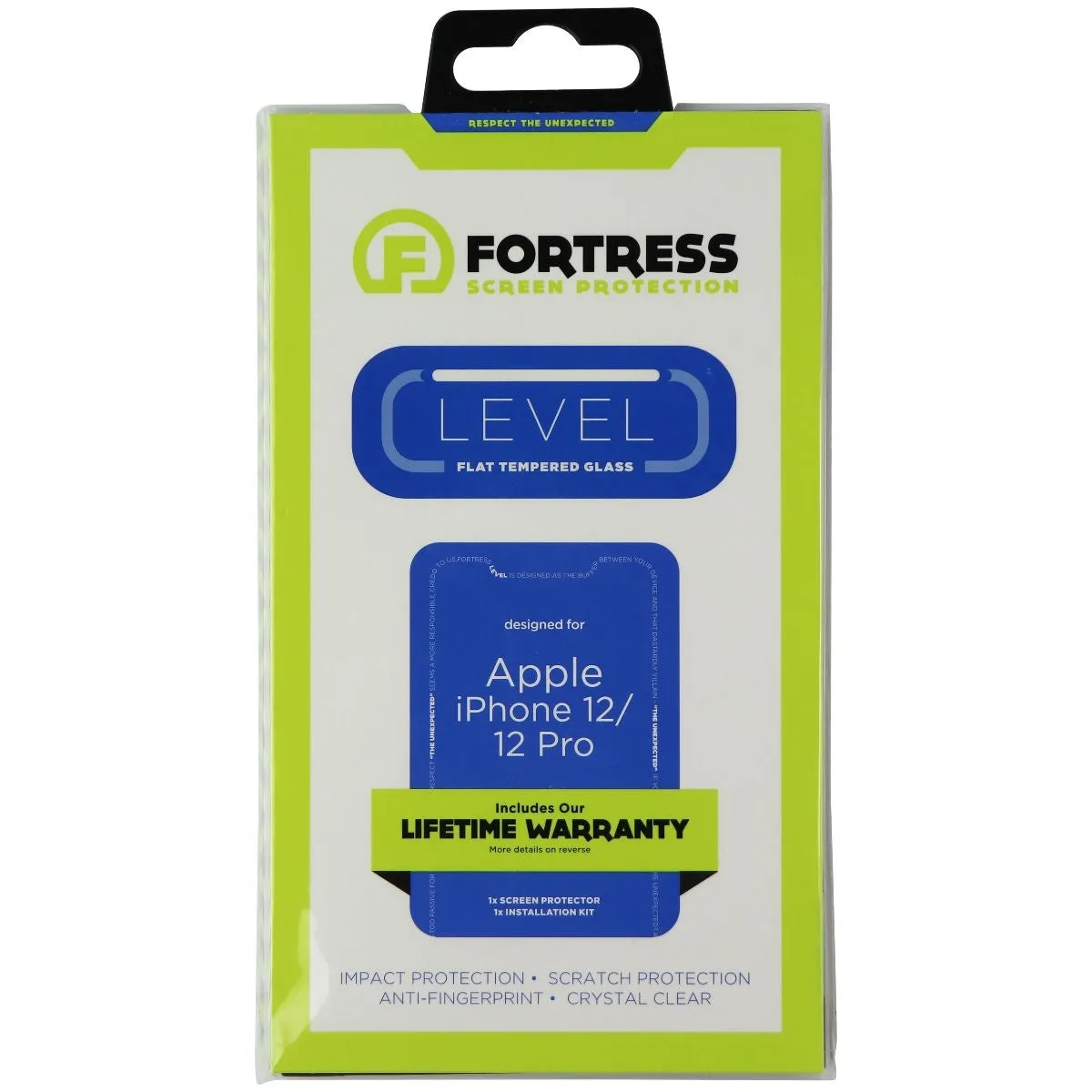 Fortress LEVEL Flat Tempered Glass for Apple iPhone 12 / 12 Pro - Clear