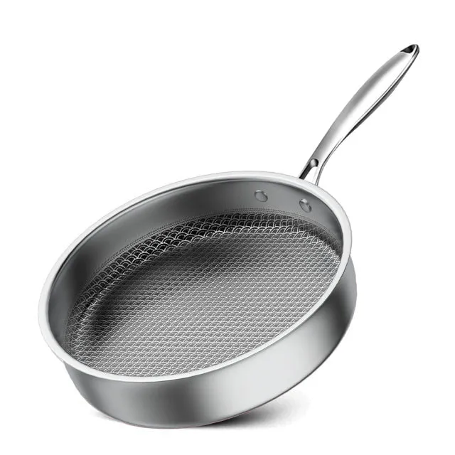 Frying Pan Kitchen Pan Stainless Steel Frying Pan Nonstick Skillet