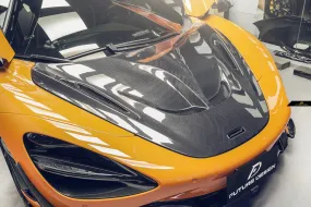 Future Design Carbon Fiber Front Hood Bonnet for McLaren 720S