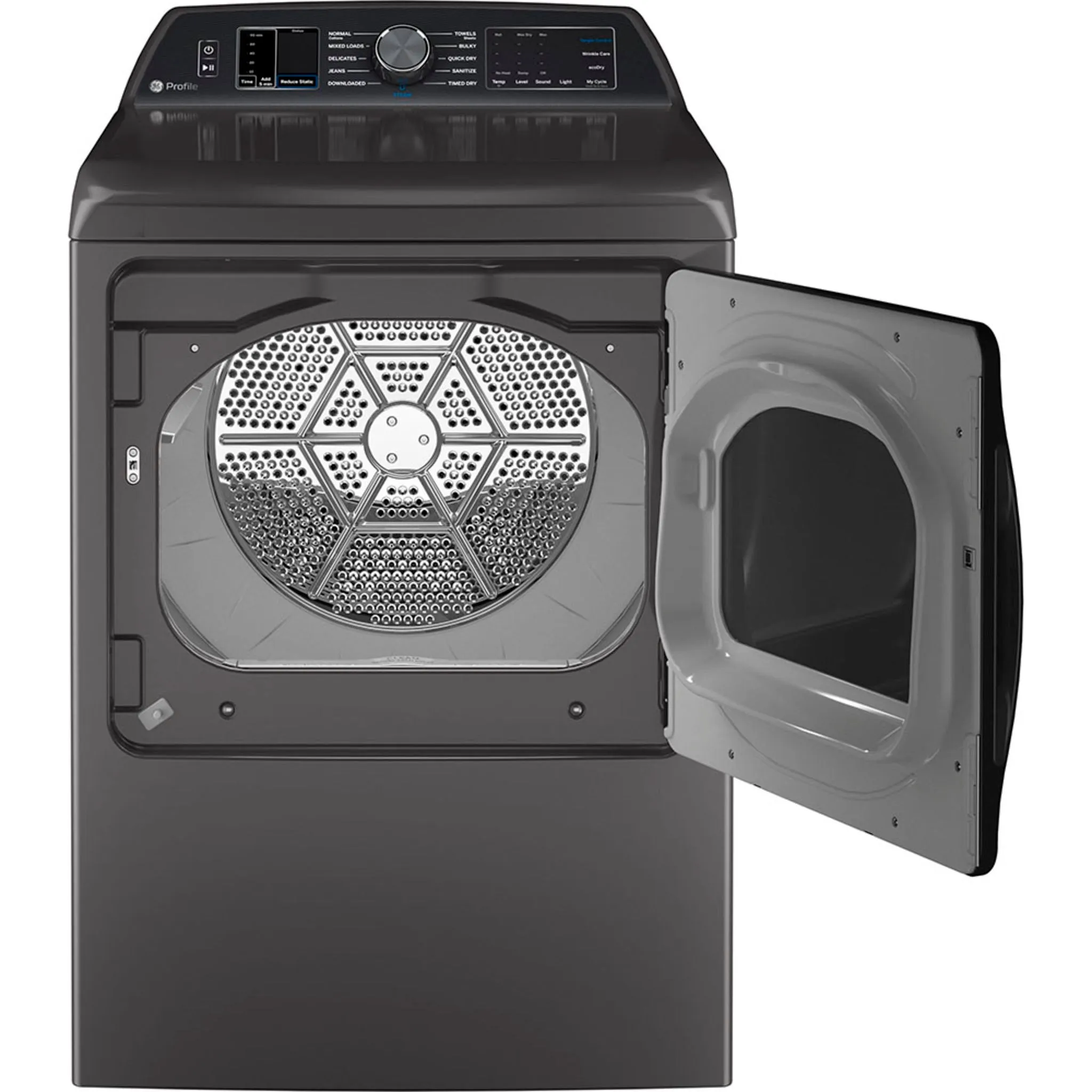 GE Profile 7.4 Cu Ft Smart Electric Dryer Diamond Grey- PTD70EBMTDG