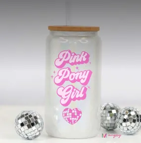 Glass Tumbler—Pink Pony Girl