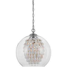 GLITZY CHANDELIER, WHITE