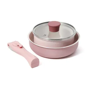 Go Table Pot & Pan 4 Pcs  Pink