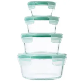 Good Grips 8-Piece Smart Seal Glass Round Container Set