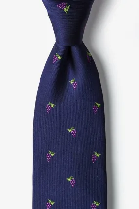 Grape Minds Drink Alike 100% Silk Men's Wine Tie