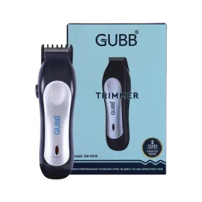 GUBB Cordless Beard Trimmer, 30 Minutes Runtime (GB-9018) Black Silver