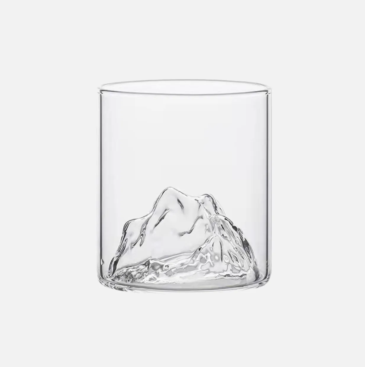 Iceberg Glass Cup & Coaster