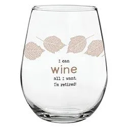 IM RETIRED WINE GLASS