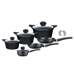 Imperial Collection IM-ST12NM; Cookware set with nonstick coating of marble 12PCS