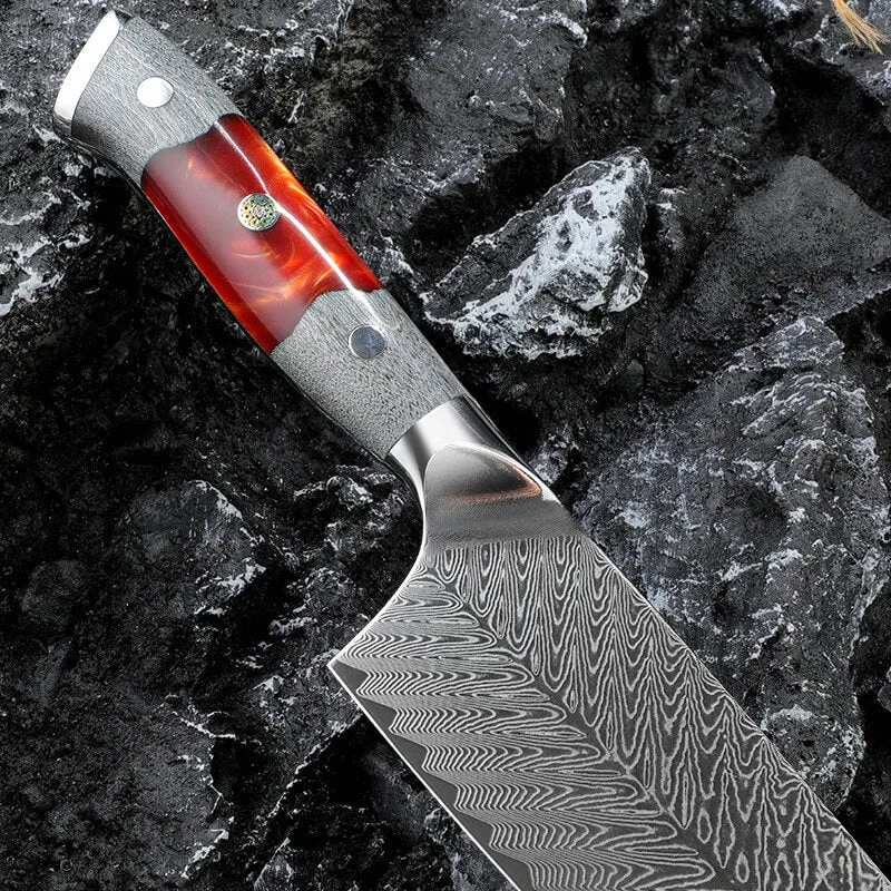 Inferuno Gyuto AUS 10 Steel Damascus Chef Knife