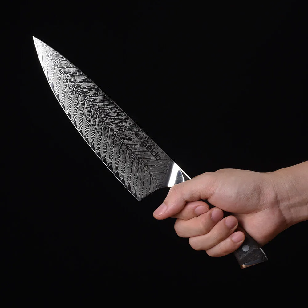 Inferuno Gyuto AUS 10 Steel Damascus Chef Knife