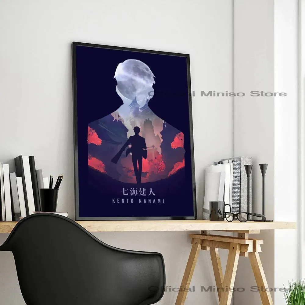 Kento Nanami Jujutsu Kaisen Classic Movie Poster - Self-Adhesive Waterproof Sticker for Coffee House and Bar Wall Art Decor