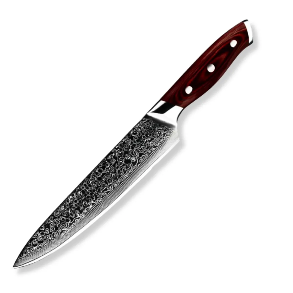 Kitchen Edge VG10 Damascus Chef Knife with Pakkawood handle