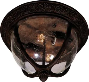 Knob Hill DC 10" 2 Light Outdoor Flush Mount in Sienna