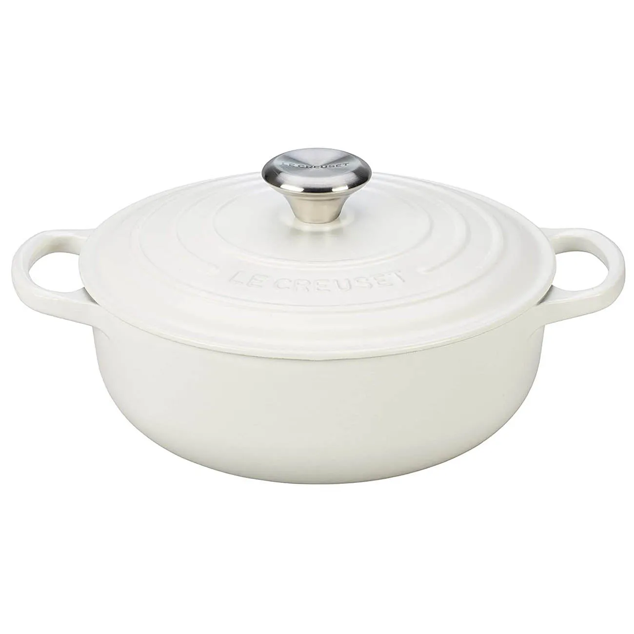 Le Creuset 3.5 qt. Signature Sauteuse - White