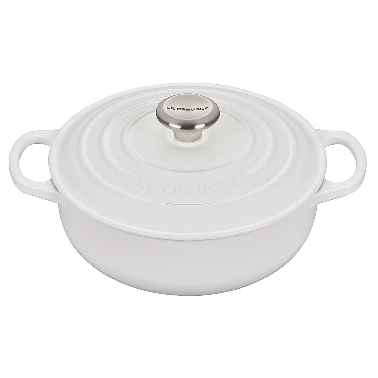 Le Creuset 3.5 qt. Signature Sauteuse - White