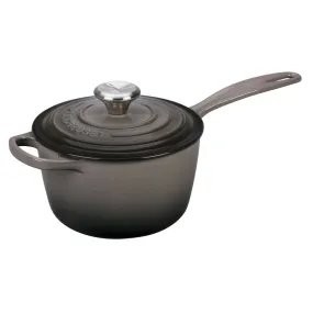 Le Creuset Signature Enameled Cast Iron Sauce Pan with Lid, 2.25-Quart, Oyster