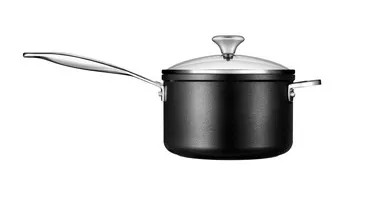 Le Creuset Toughened Nonstick PRO Saucepan with Glass Lid, 3-Quart