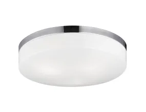 LED Ceiling Mount from the Xenon Collection in Chrome Finish by Matteo Lighting