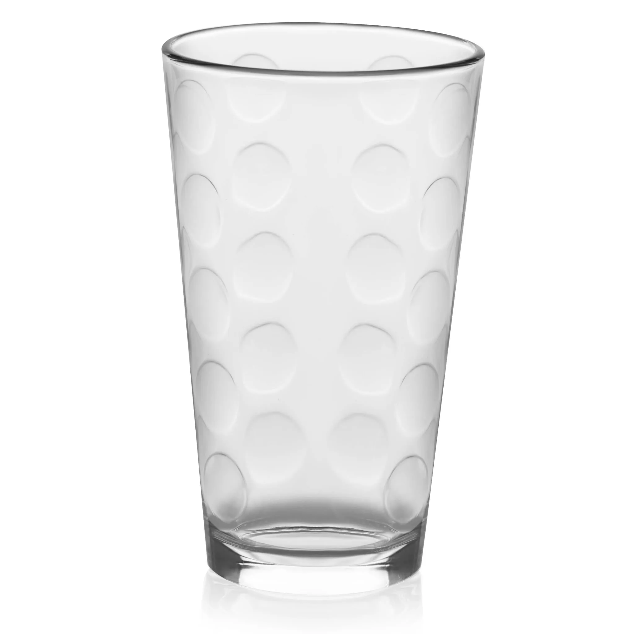 Libbey Reno Patterned Tumbler Glasses, 16 ounce, Set of 8