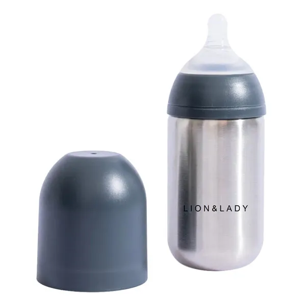 Lion & Lady Stainless Steel Baby Bottle - 400ml