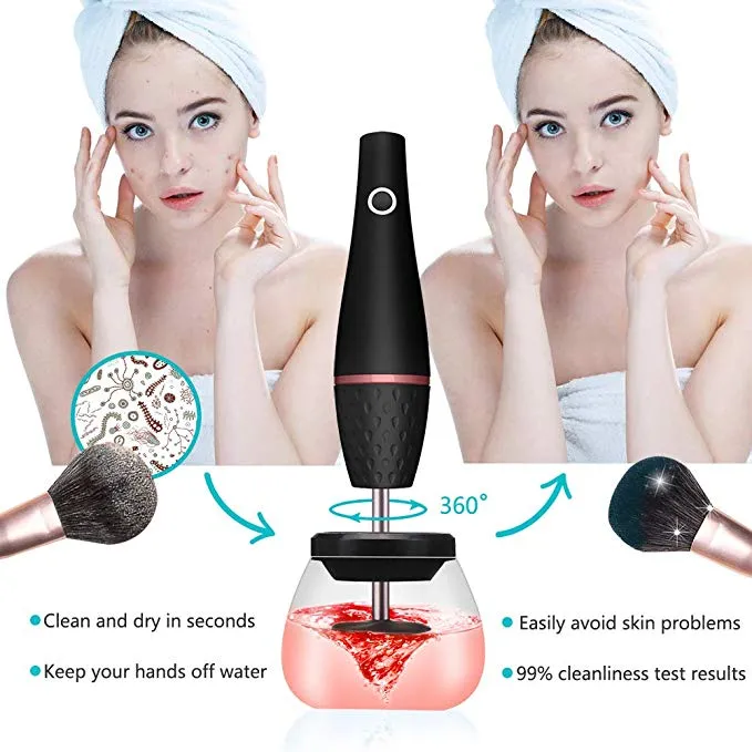 Makeup brush cleaner electric