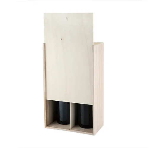 Marketplaceª: 2 Bottle Paulownia Wood Wine Box by Twine